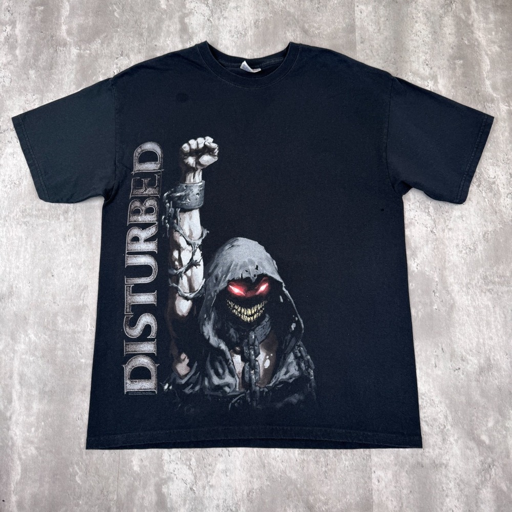 Disturbed You Did Decide T-Shirt Mens Large Double Sided Metal Rock Band Y2K